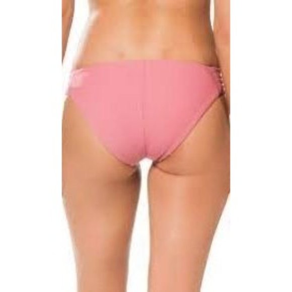 Isabella Rose pink Queensland Maui Tab Side Hipster Bikini Bottom - Picture 2 of 4